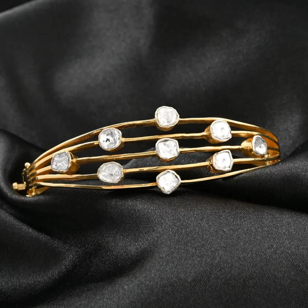 Polki Diamond Bangle Bracelet