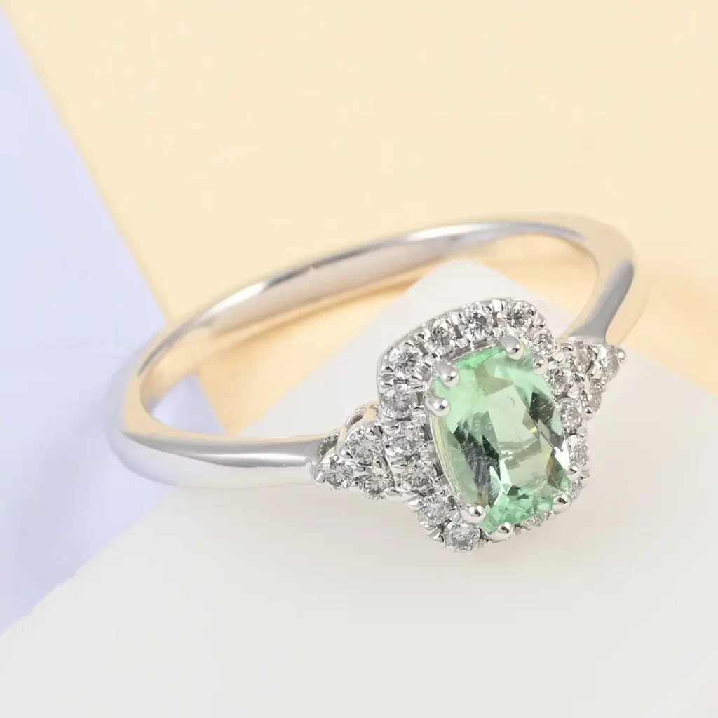 Paraiba Tourmaline Engagement Ring