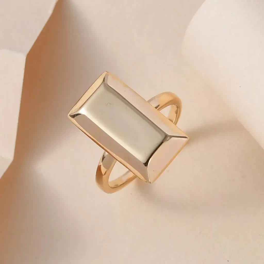 Gold Bar Ring, Gold Ring, Gold Gifts