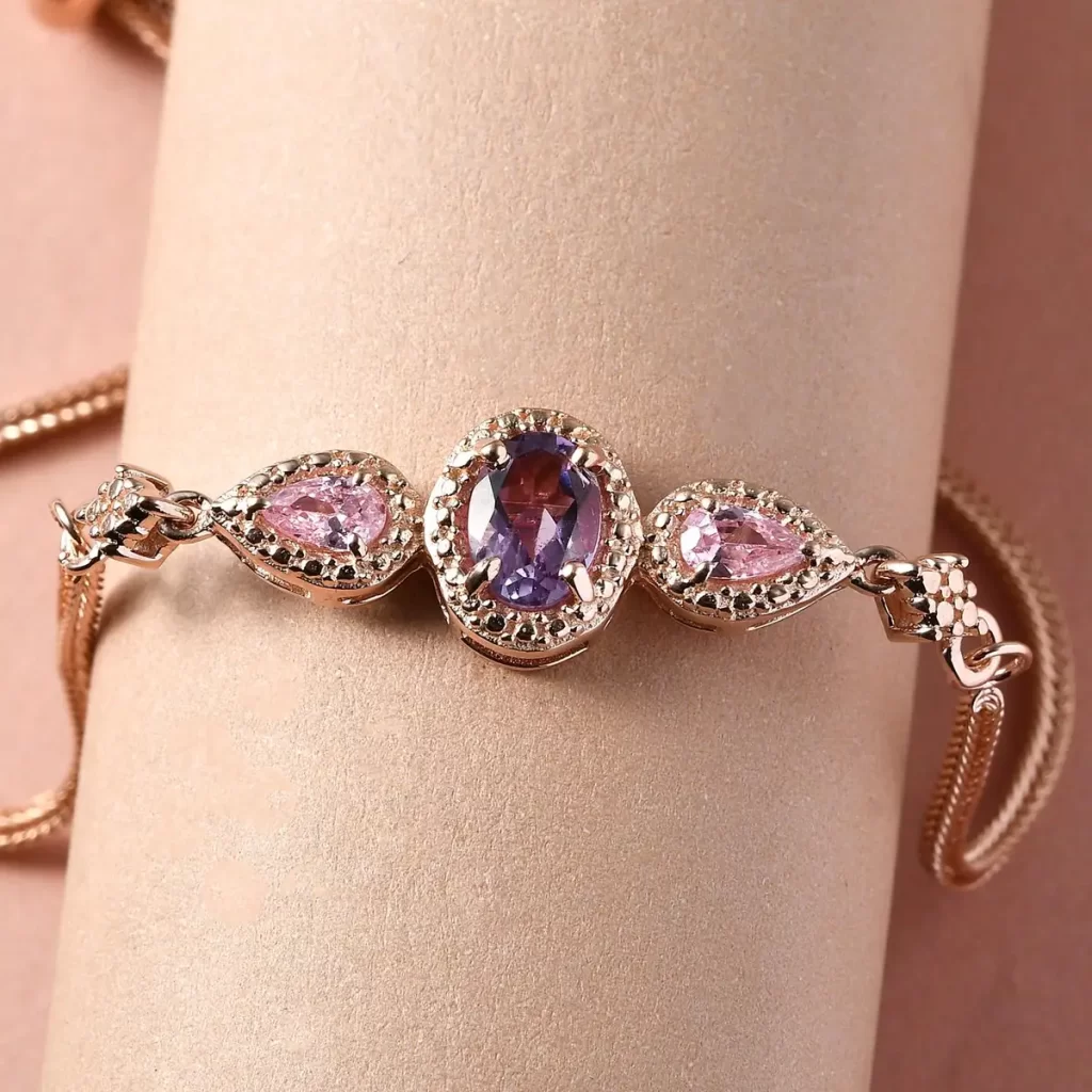 Karis Rose De France Amethyst Bolo Bracelet