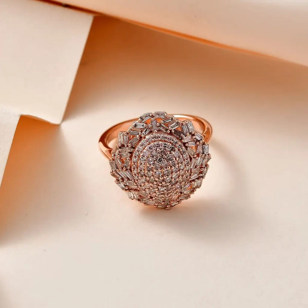 Best rose gold enegagement rings Natural Pink Diamond Ring