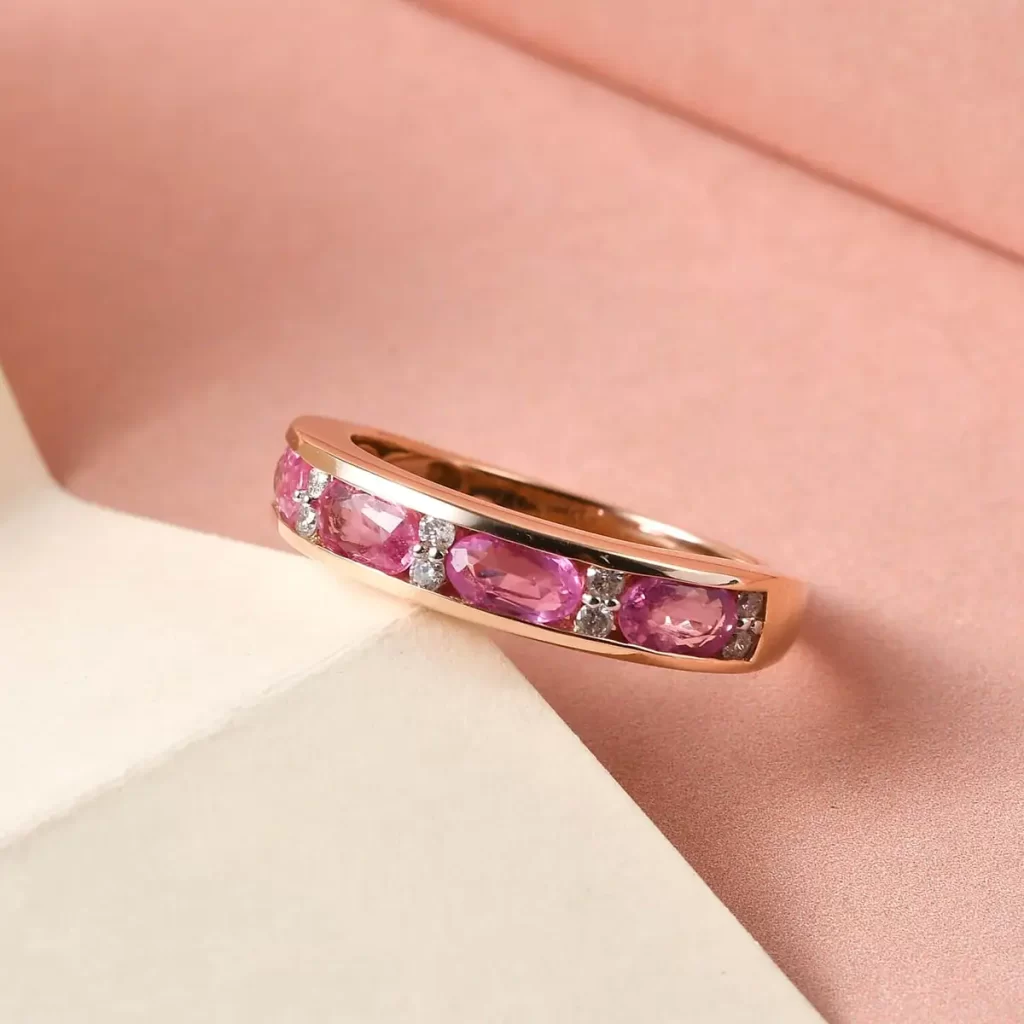 pink sapphire engagement ring