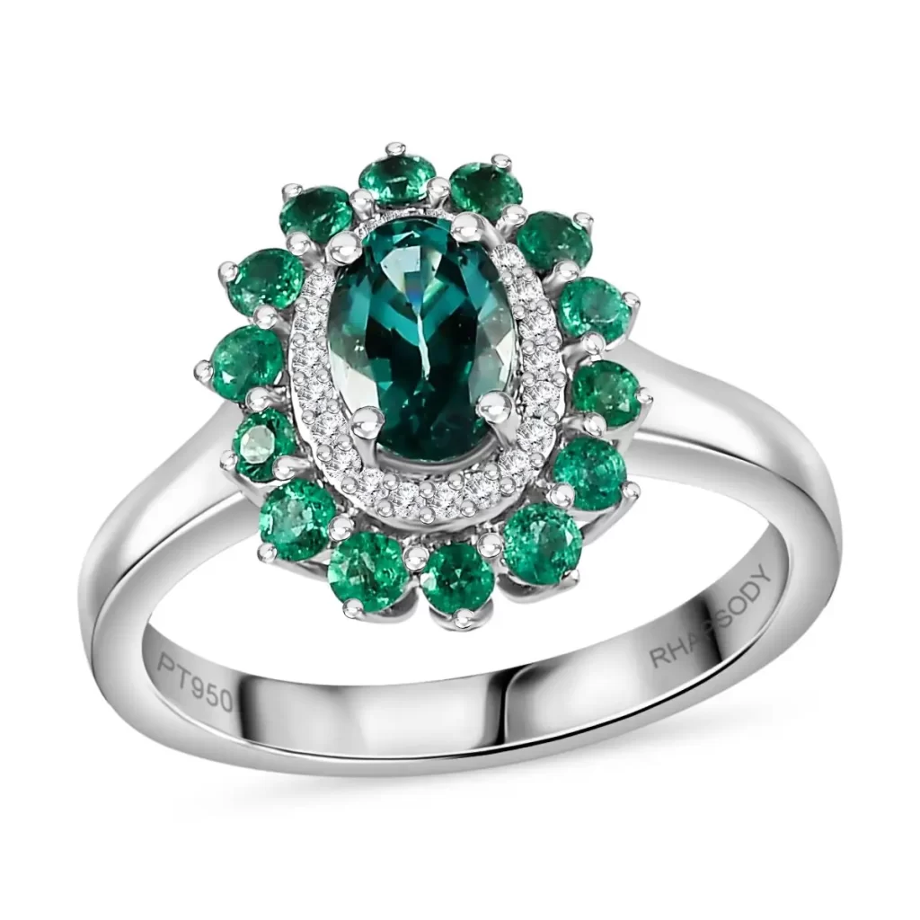 Certified & Appraised Rhapsody 950 Platinum AAAA Pirineu Lagoon Tourmaline, Boyaca Colombian Emerald