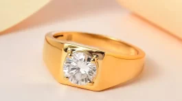 Moissanite Men's Ring on clearance Shop LC jewelry clearance