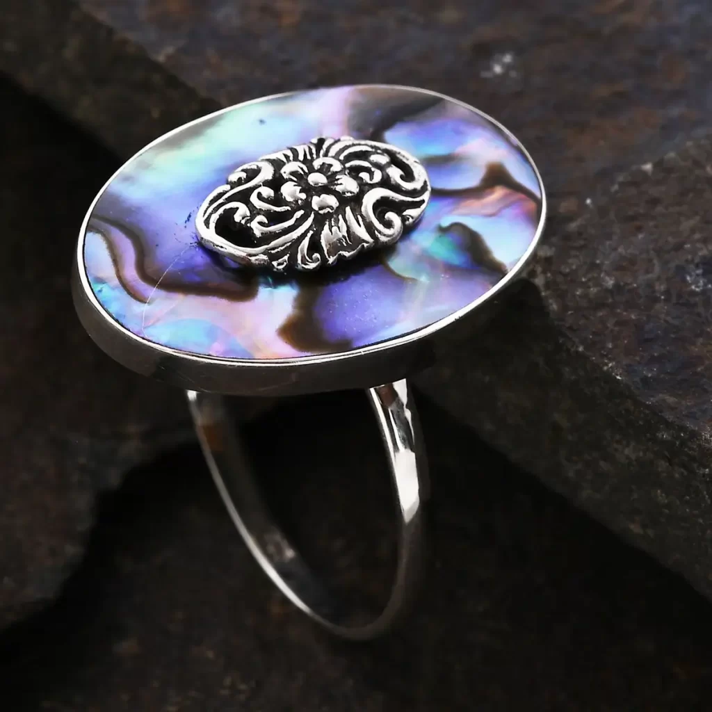 Abalone Shell Ring under 10