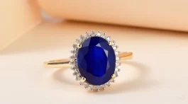 Blue Gemstone Ring Tanzanian Blue Spinel