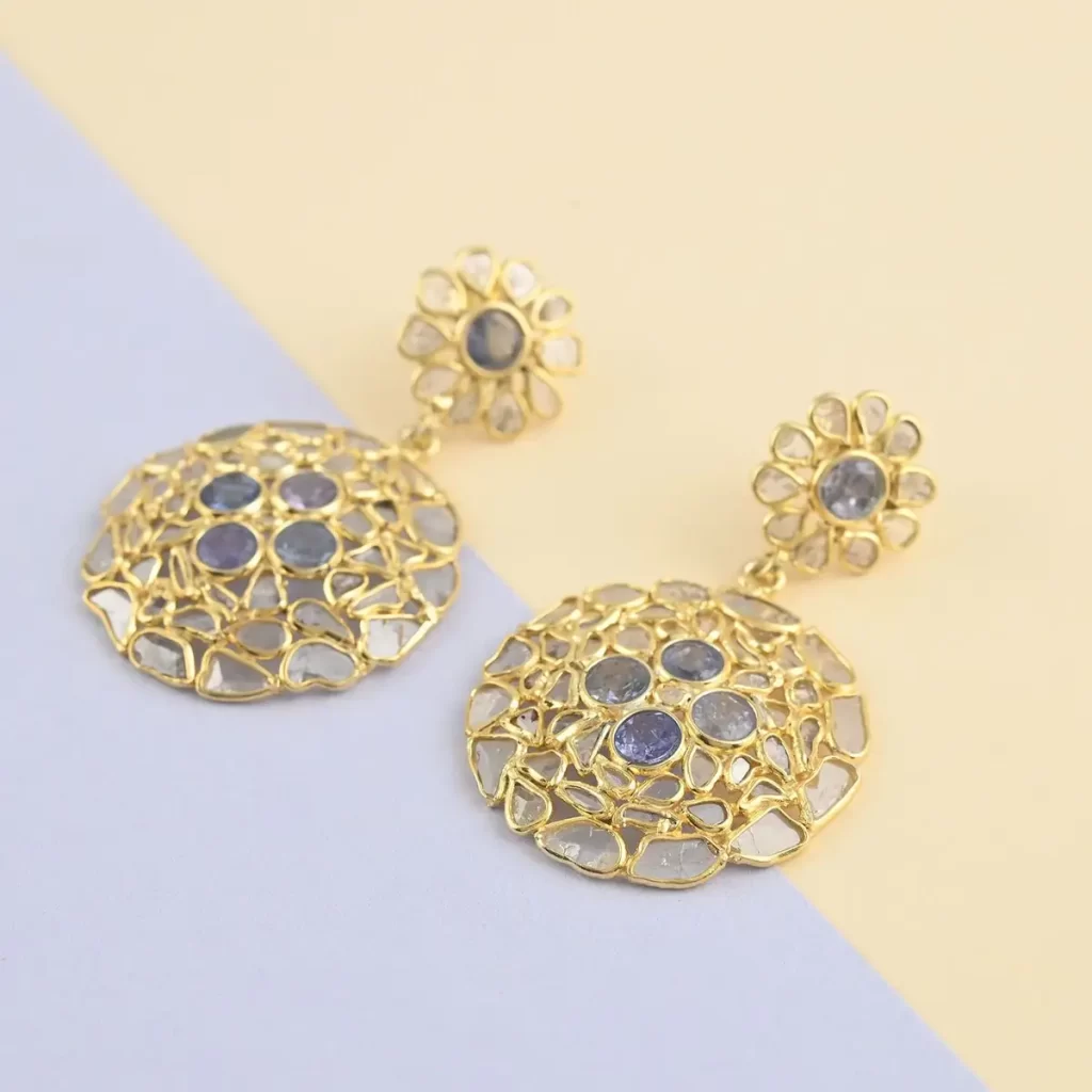 Polki Diamond Earrings Bridal earrings 