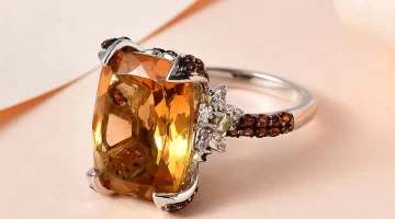 Fall Colors Style with Citrine Gemstone Ring