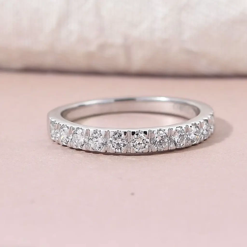 Lab Grown Diamond Half Eternity Band Ring