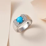 Sleeping Beauty Turquoise Men's Ring