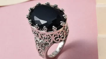 Black Tourmaline Jewelry, Tourmaline Ring for Protection and Healing