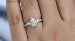 Cheap engagement ring under $20 Diamond Accent Ring in Platinum Over Sterling Silver