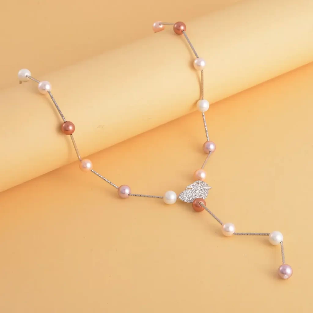 Necklaces under $20 affordable jewelry Chic Shell Pearls Lariat Necklace