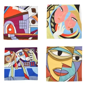 Homesmart Set of 4 Abstract Digital Printed Cushion Covers