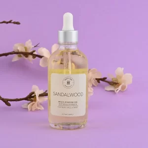 Sandalwood oil for spiritual cleansing healing bath