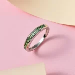 Natural Tsavorite Garnet Green garnet ring