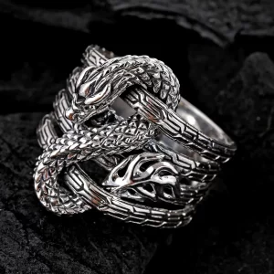 Year of the dragon jewelry silver dragon ring Bali Legacy