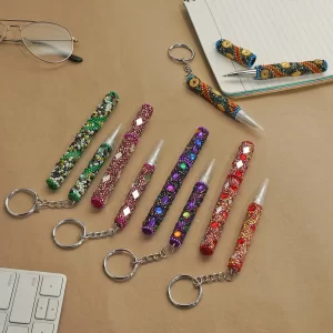 holiday gifts Pen and Keychain Best Refillable Ballpoint Pen Beadable Decorative Pen