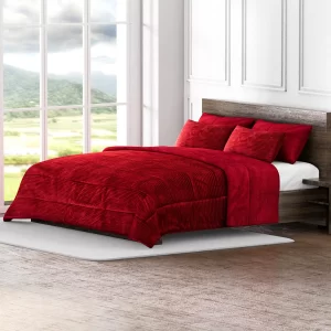 Valentine's Red Comforter and Pillow Cover