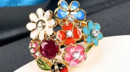 Italian Designer jewelry inspired by flowers and nature bio elements for a bold and beautiful look