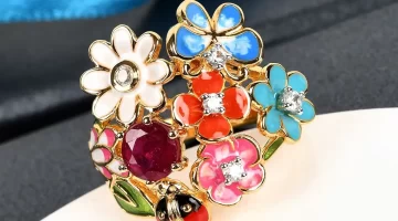 Italian Designer jewelry inspired by flowers and nature bio elements for a bold and beautiful look