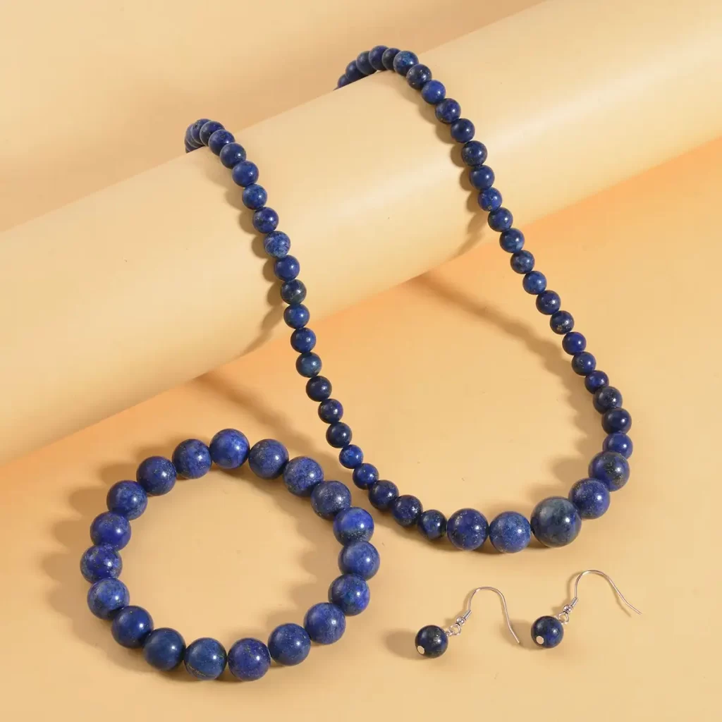 Lapis Lazuli Bead Necklace For Women