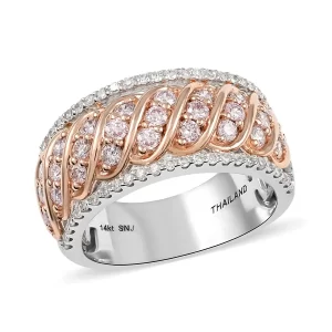 Rose Gold Natural Pink Diamond Ring