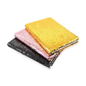 Set of 3 Gold, Pink and Black Sequin Book for Easter gift