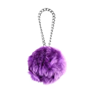 Flipo- Purple Fur Ball Buzzer , Best Personal Safety Alarm for Women , Personal Security Alarm Device , Self Defence Alarm