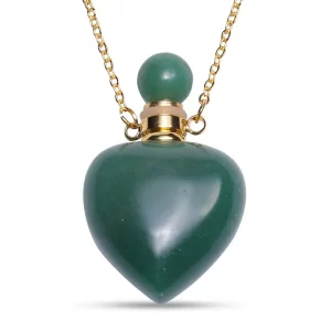 Green Aventurine Perfume Bottle Necklace