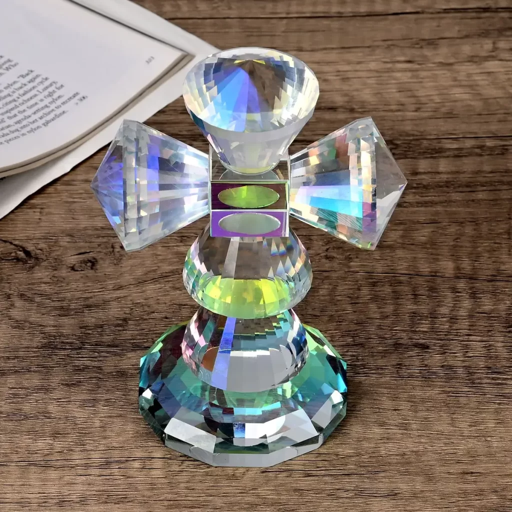 Transparent Crystal Decorative Cross