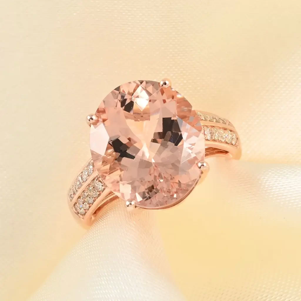 CLEARANCE ENGAGEMENT RINGS Pink Morganite