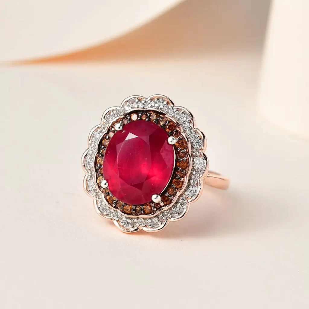 July Birthstone Ring Ruby ring for Cancer sign