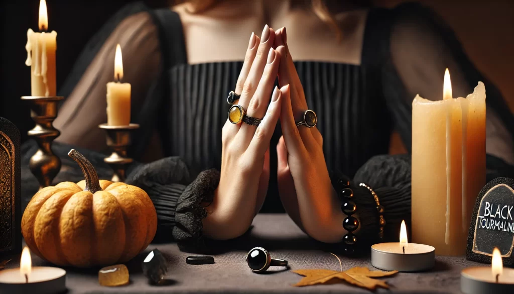 Samhain symbolism and crystals for wealth 